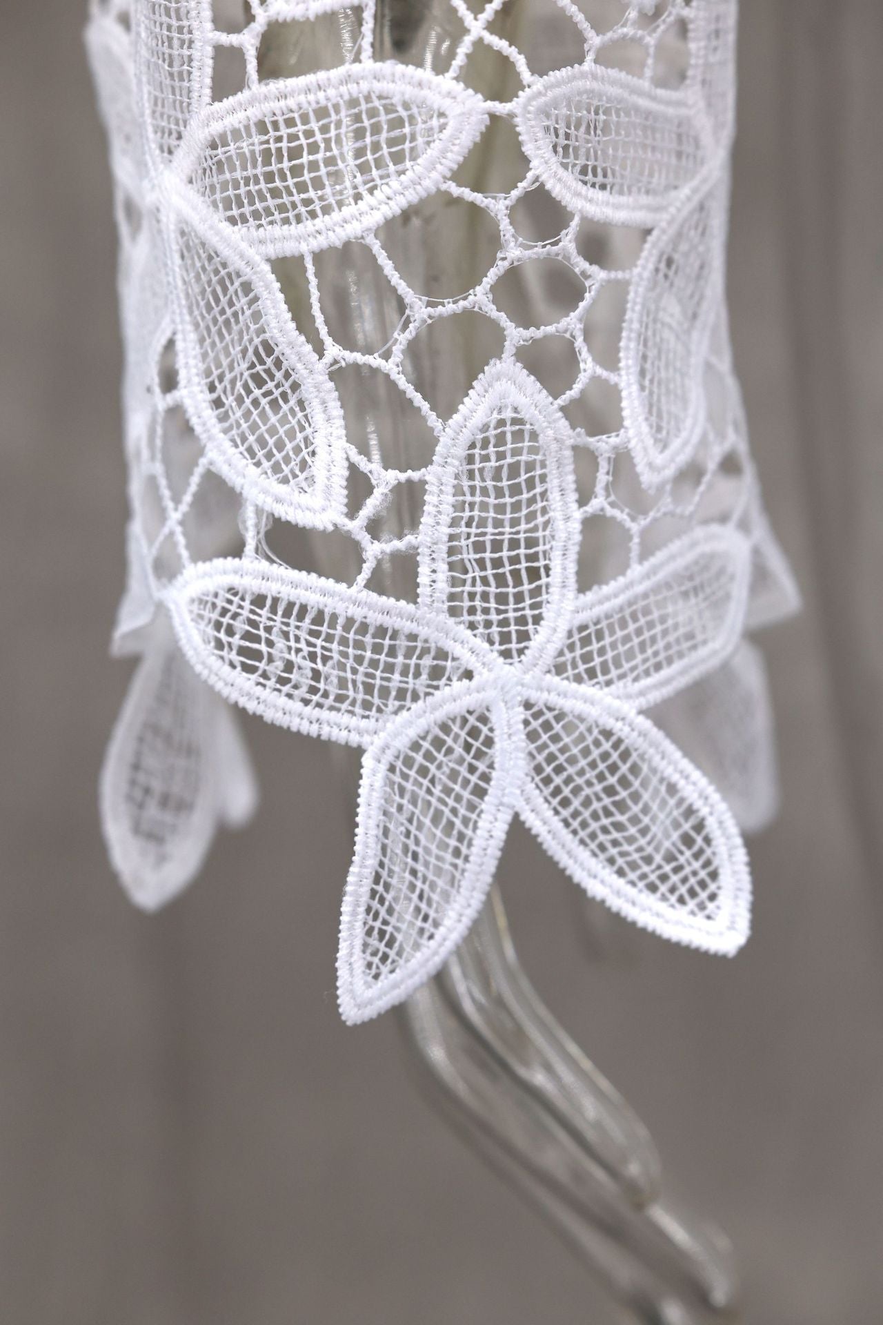 Spring Summer Fashion Elegant Luxury Lace Flower Hollow Embroidery Strapless Cardigan 12