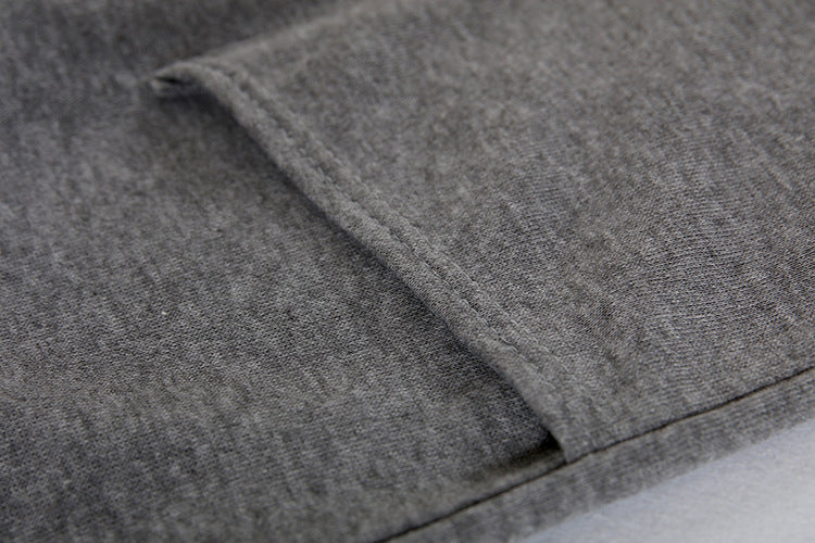 Women Hooded Pocket Zipper Fake Two Piece Loose Jacket Casual Hoodies 20