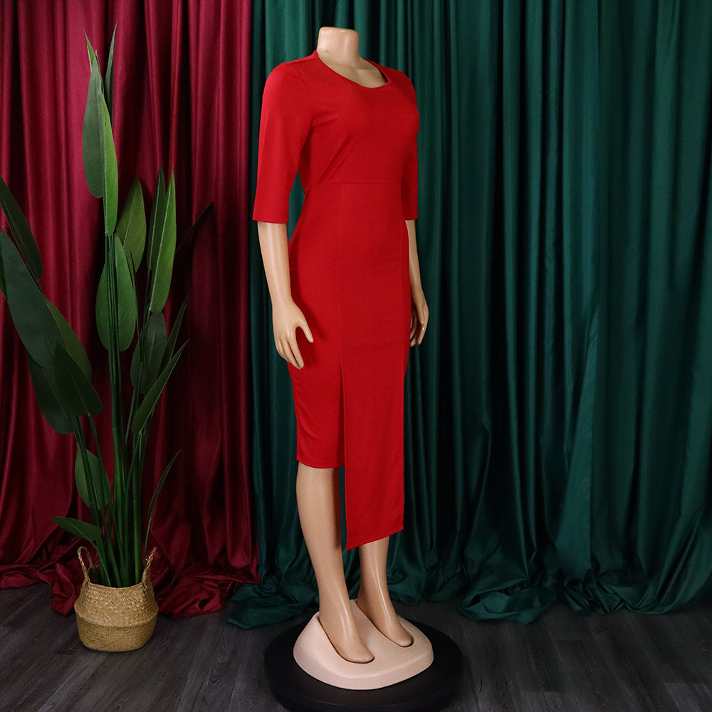 Ladies Fashion Chic Tonol Office Bodycon African Dress 18