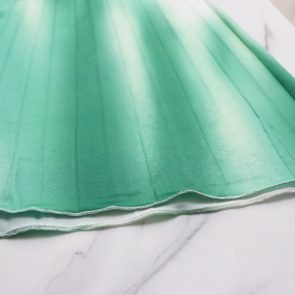 Fashionable Long-Sleeved Top Elegant Pleated Skirt Two-Piece Set 18