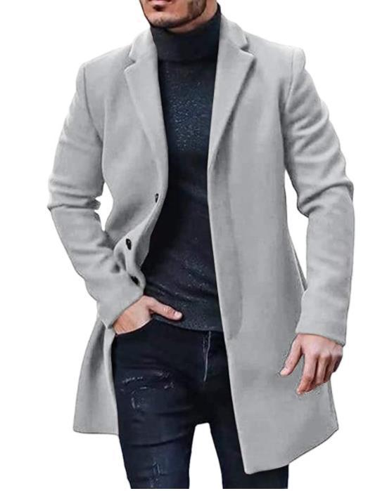 men's woolen coat trench coat 6