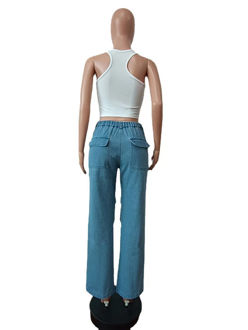 Women's Spring Summer Casual Ripped Denim trousers 5