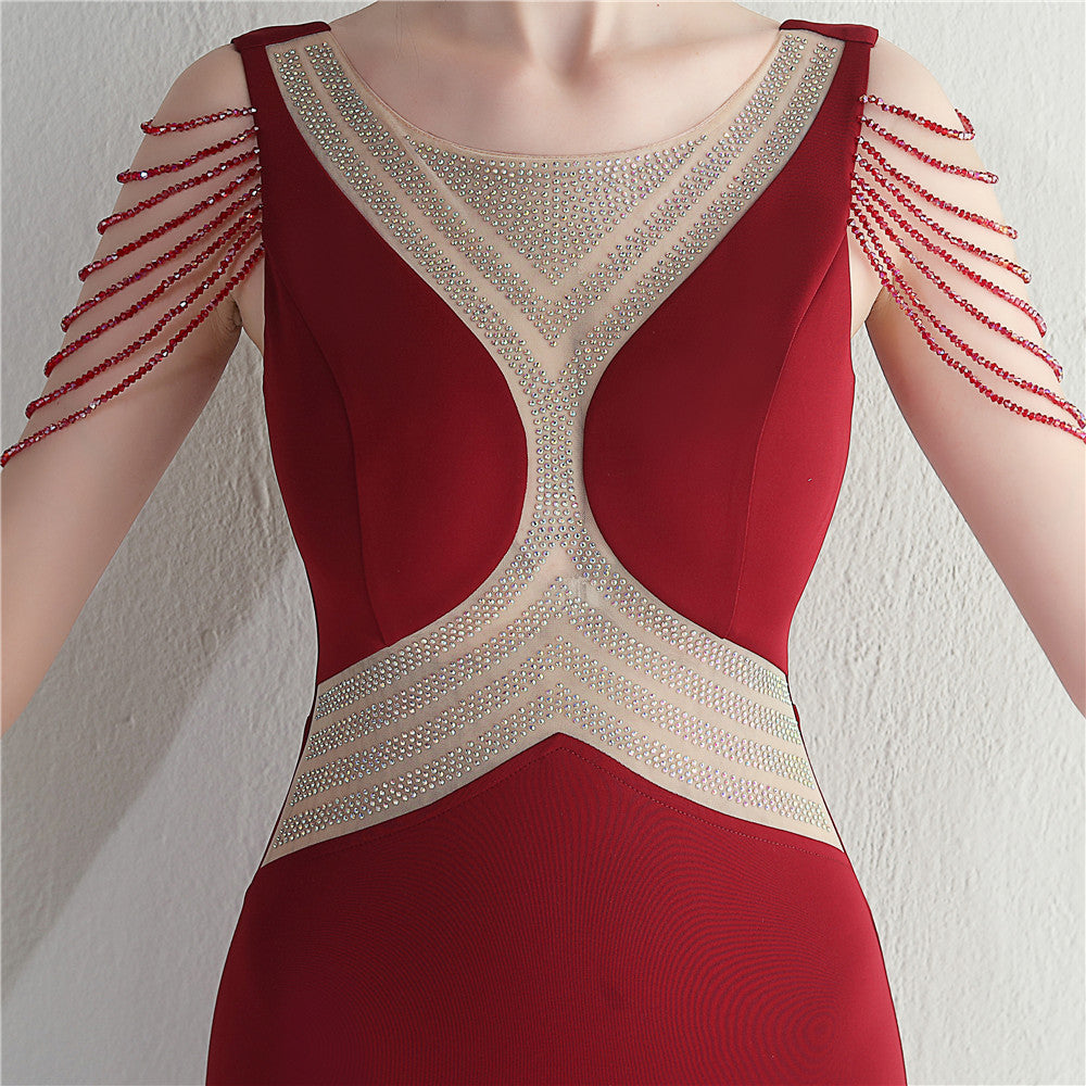 Beaded Gown Dinner Prom Long Evening Dress 13