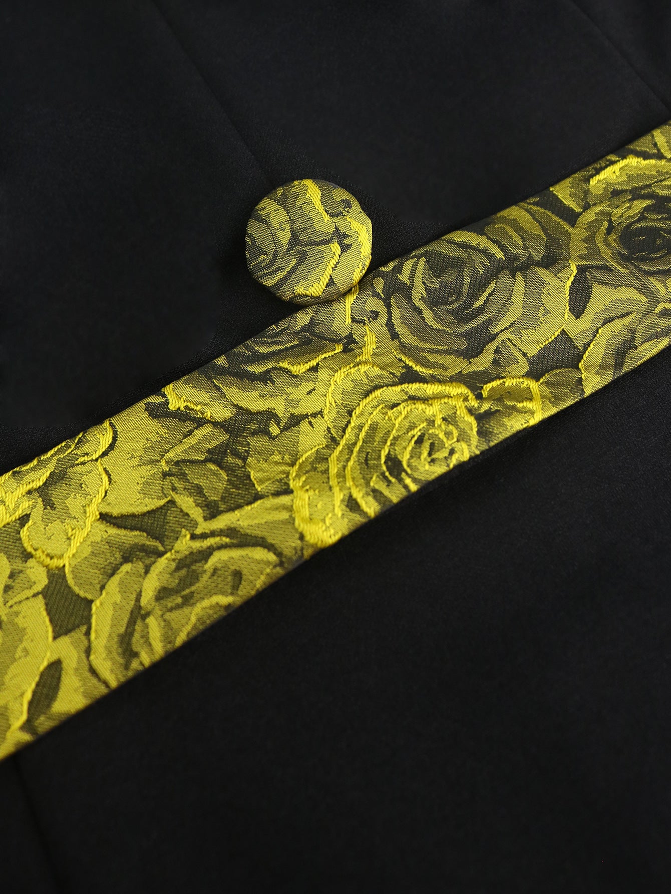 Plus Size Contrast Color Turndown Collar Slim Waist Fashion Elegant Slit Bodycon Dress 7