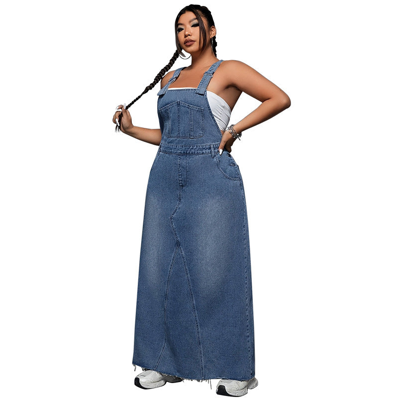 Plus-Size Women Denim Jumpsuit 10