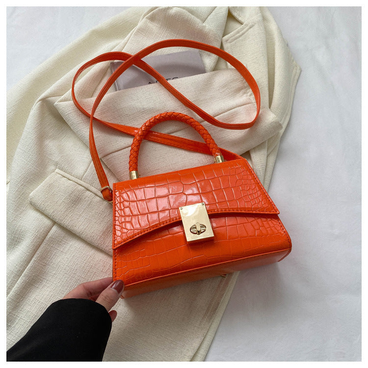 Popular Winter Retro Small Bag Women's Casual Textured Shoulder Messenger Bag 6