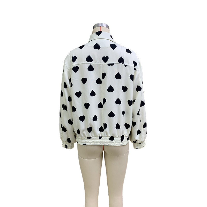 Women Autumn Long-sleeved Printed Jacket 10