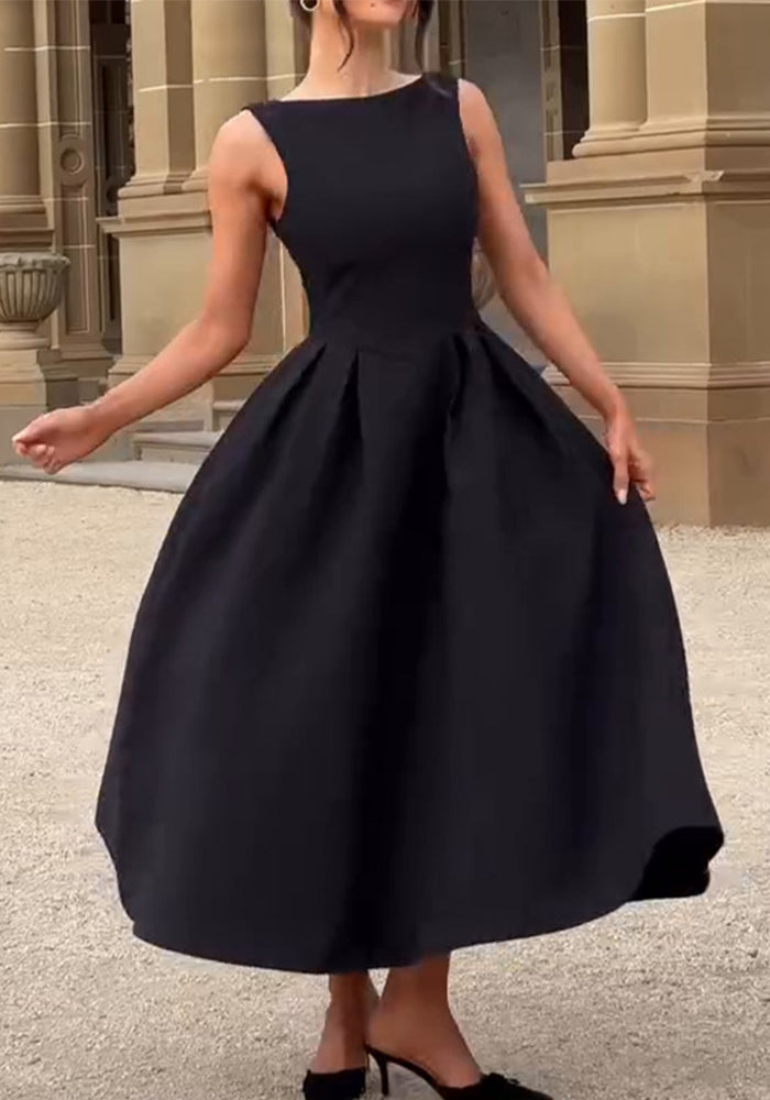 Summer Low Back Sleeveless Women's Sexy A-Line Long Dress