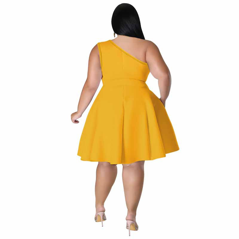 Plus Size Women Sleeveless Dress 7