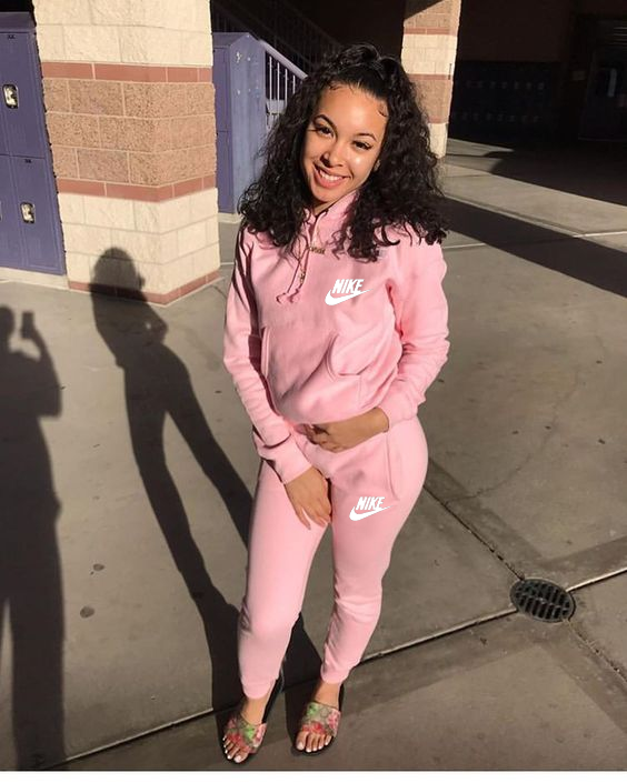 Women's Fashion Casual Embroidered Hooded Two-Piece Pants Set 35