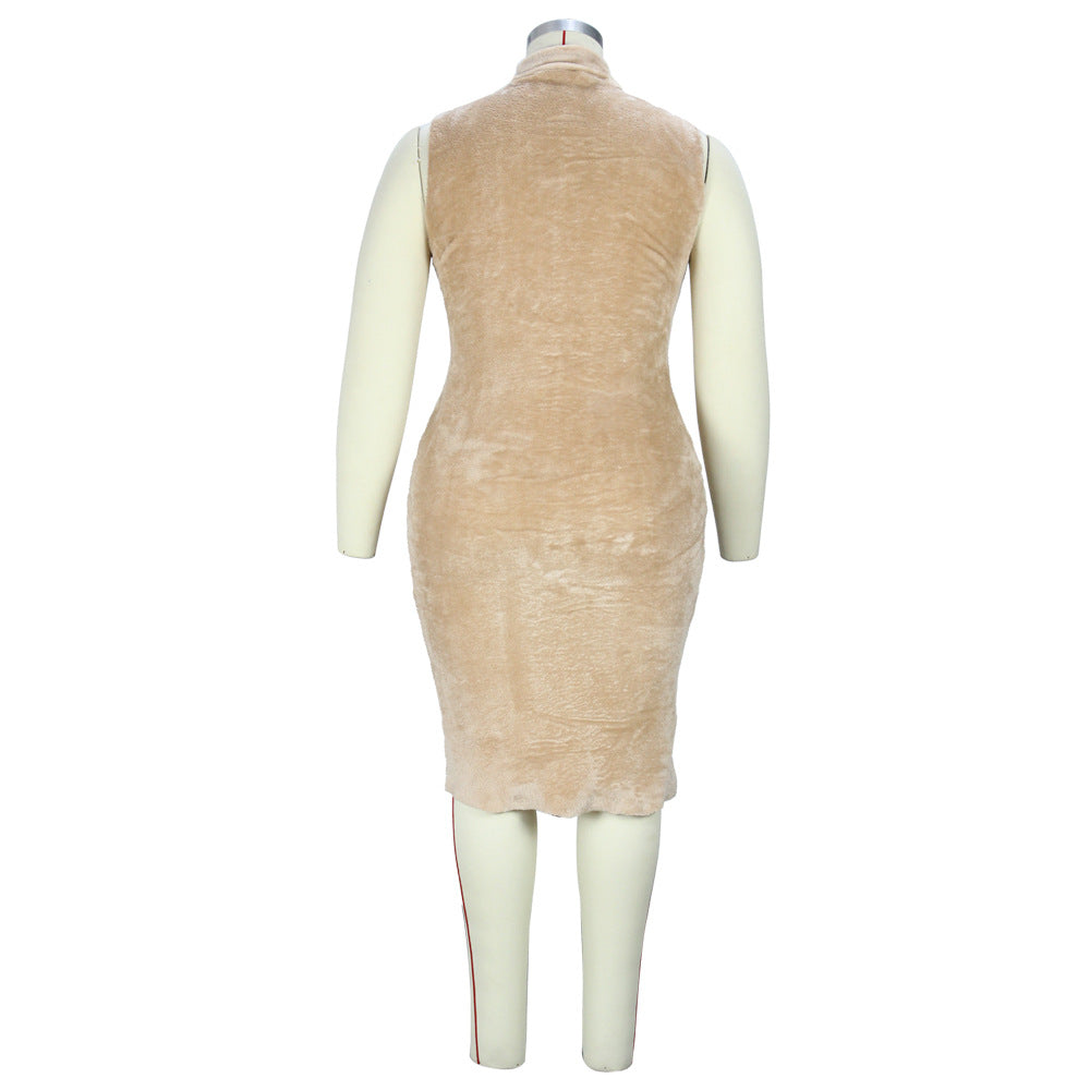 Women Fall/Winter Dress and Jacket Two-Piece Set 49