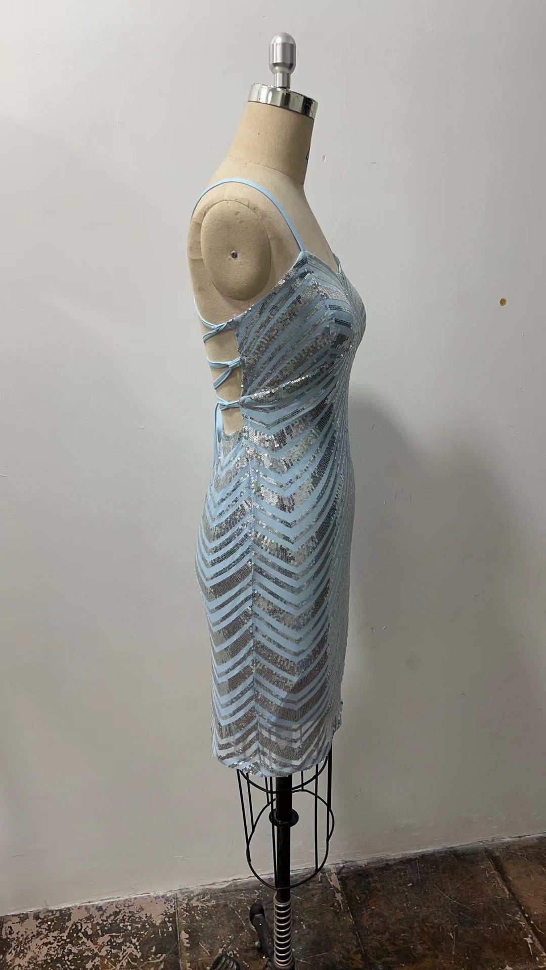 Summer Sequined Sexy Strap Club Dress 11