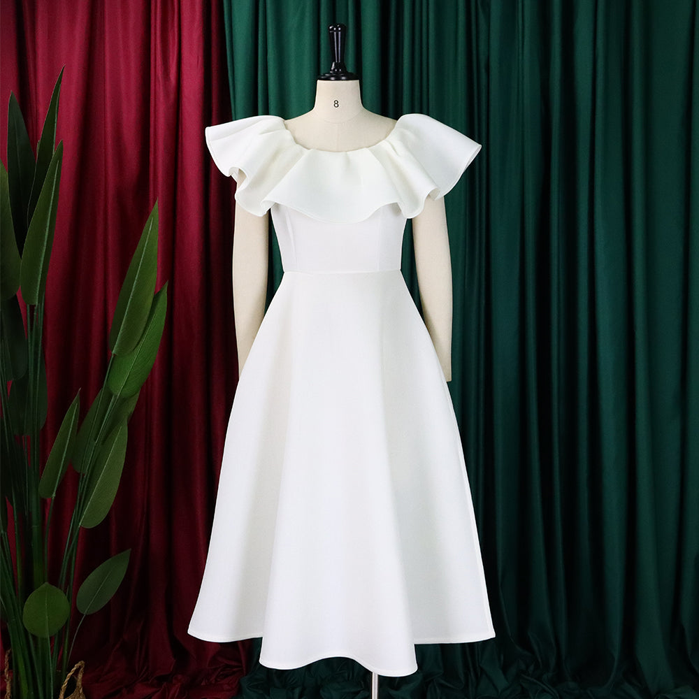 Women's Summer Fashion Chic Ruffle Formal Party Gown Dress 33