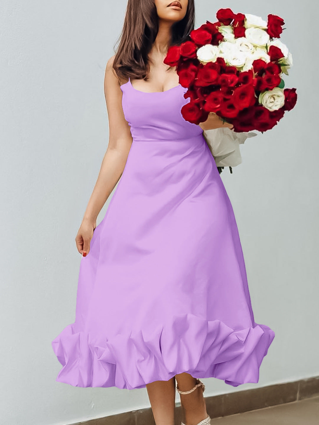 African Women suspender dress 6