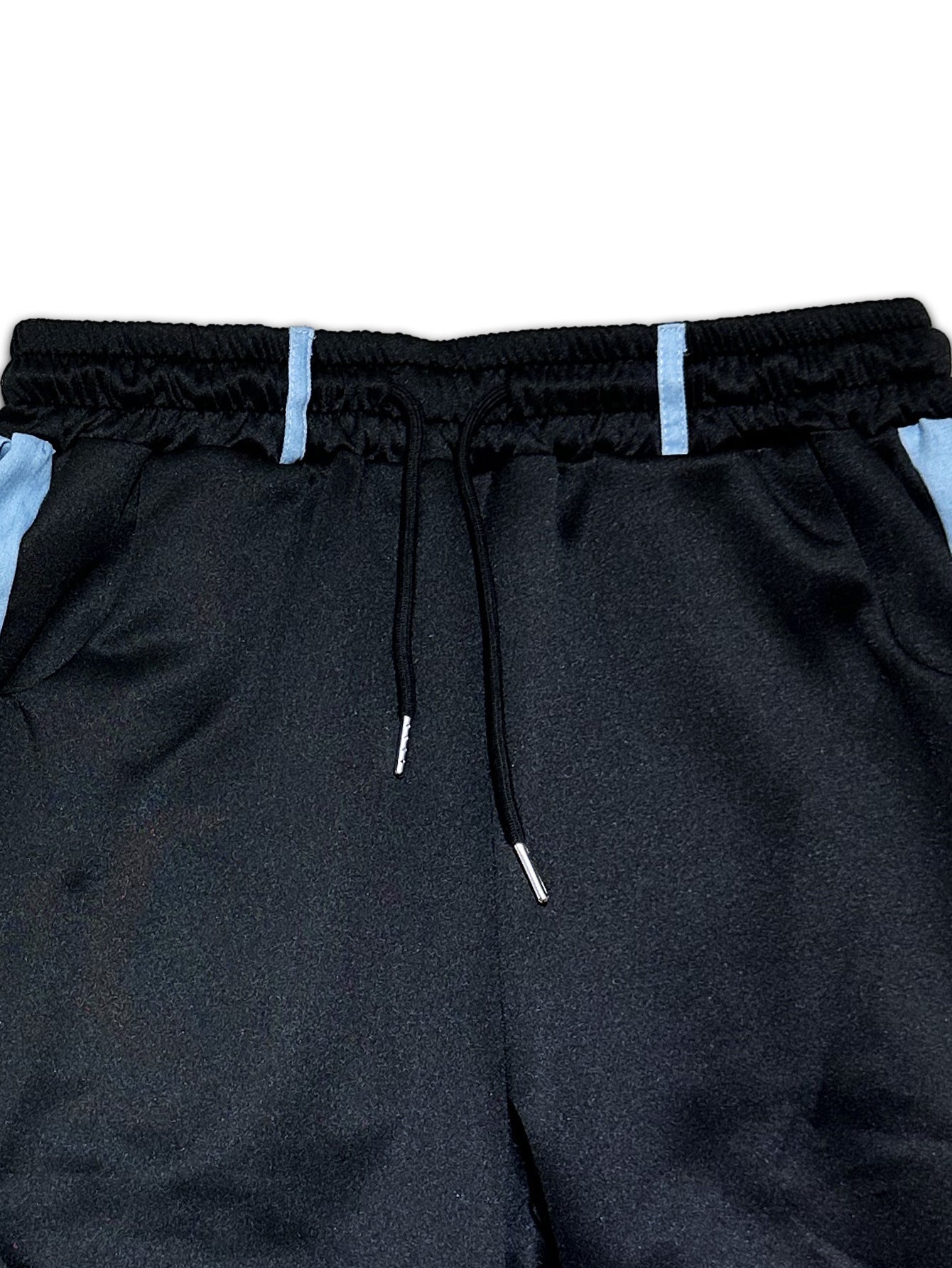 Women's Casual Fashion Hoodies Denim Patchwork Hooded Top and Pants Two-Piece Set 7