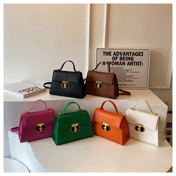 women's lock shoulder Messenger bag solid color small bag 29
