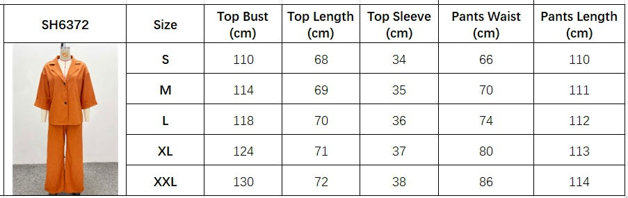 Women Turndown Collar Shirt and Pant Two-Piece Set 11