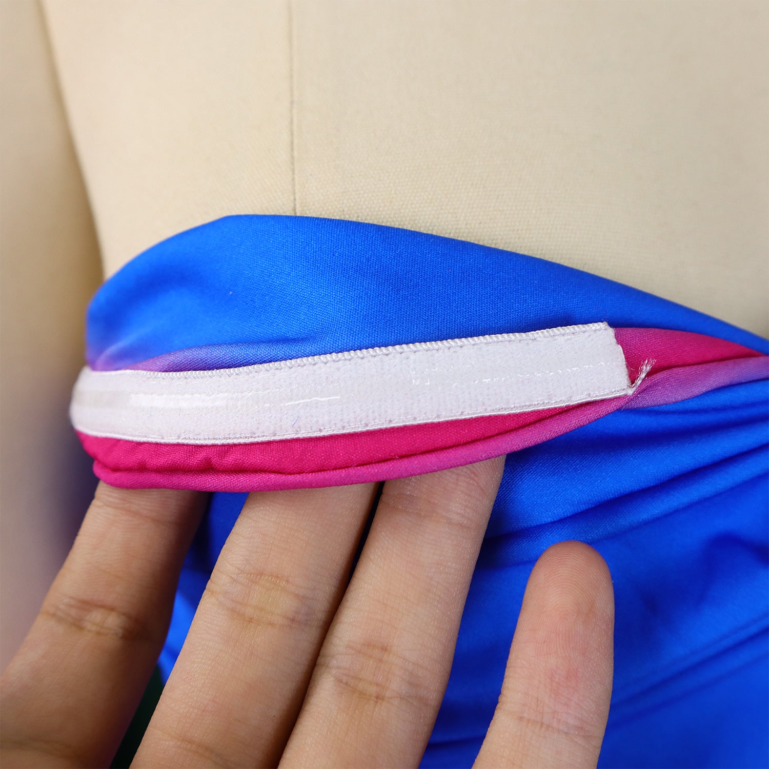 Women's Summer Sexy Strapless Low Back Fashion Gradient Color Wide Leg Jumpsuit 13