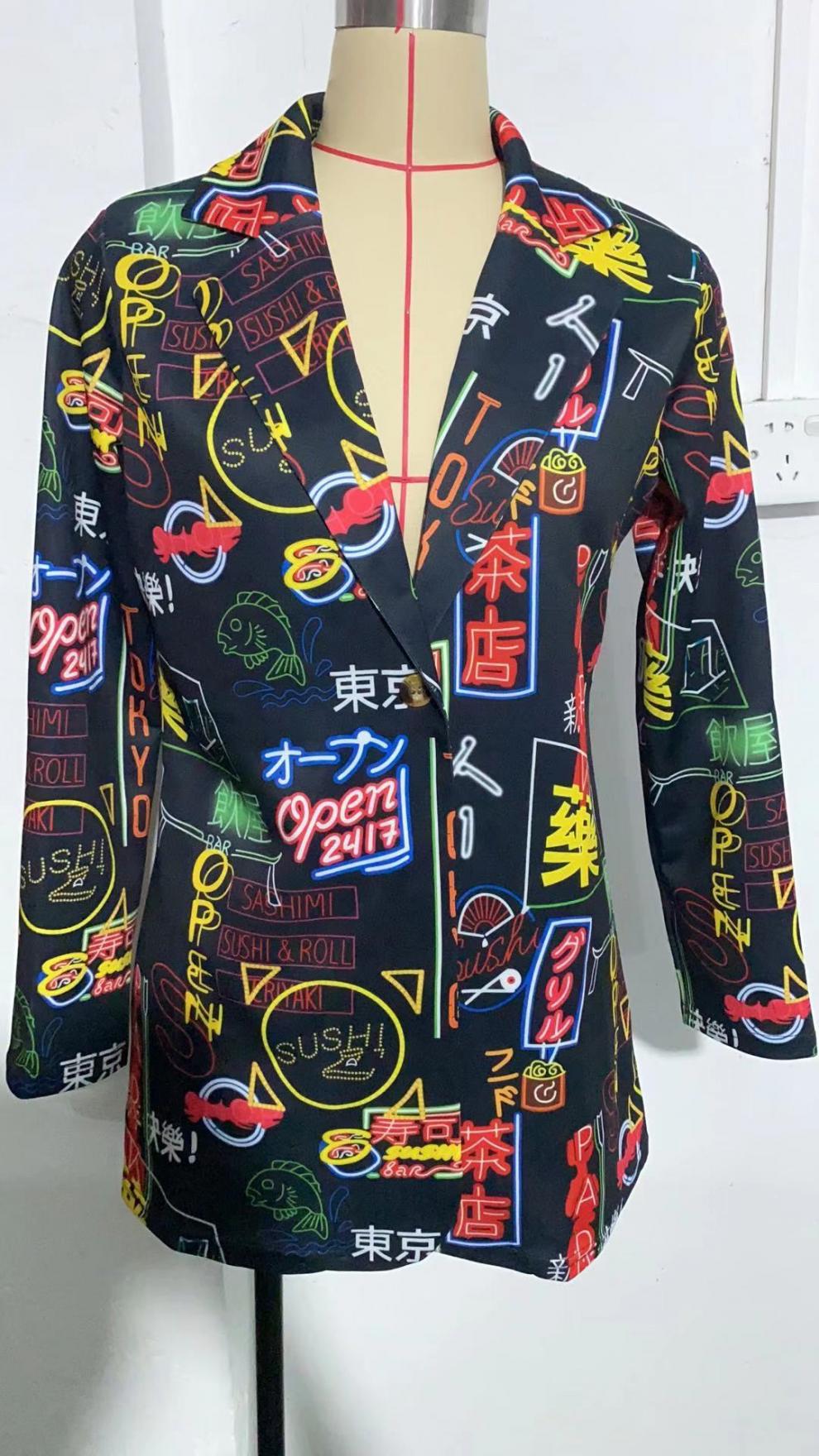 Women printed Blazer Coat 7