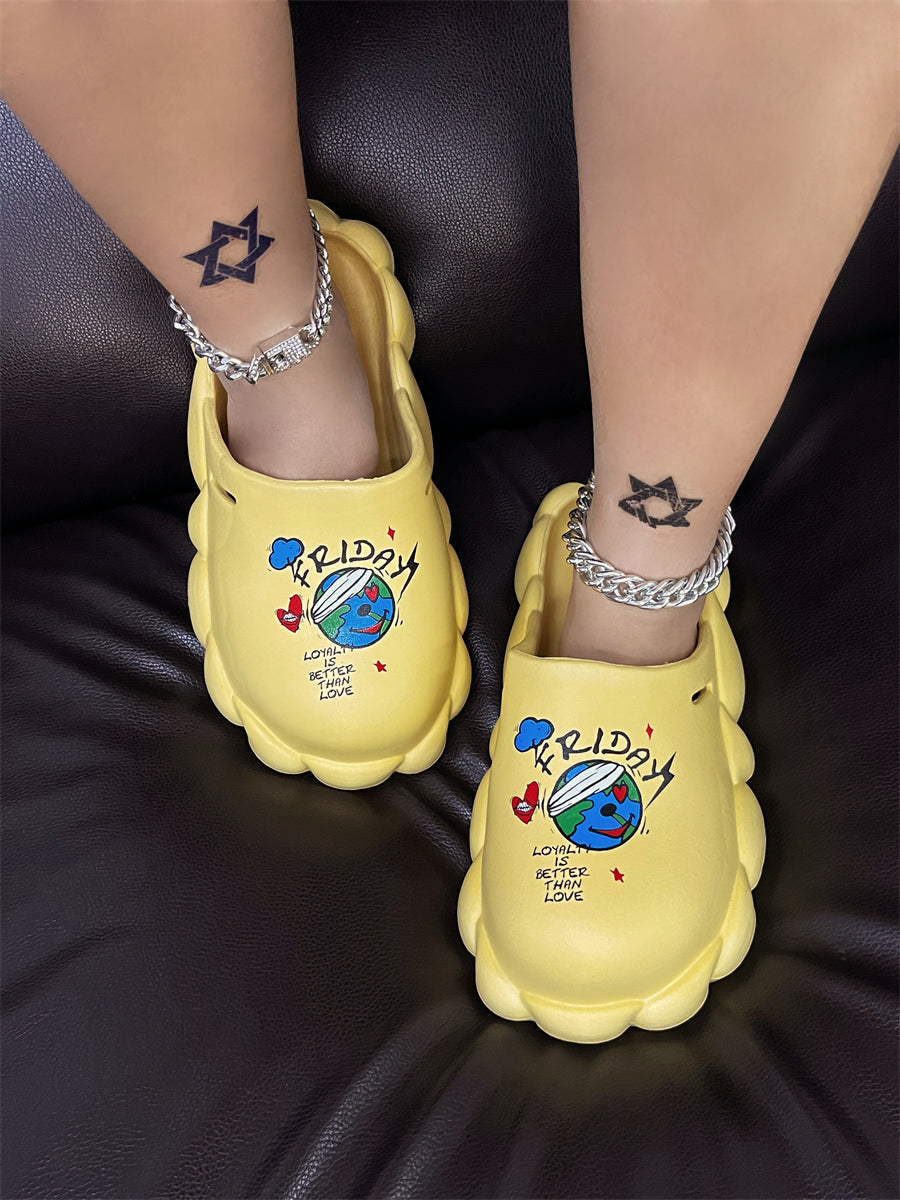 Spring And Summer Women's Shoes Sandals And Slippers Couple Eva Waterproof Women Slippers 95