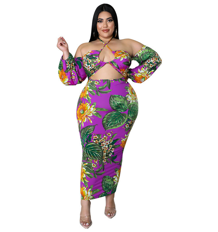 Plus Size Women summer suspender sexy strapless Cut Out Sexy dress 11