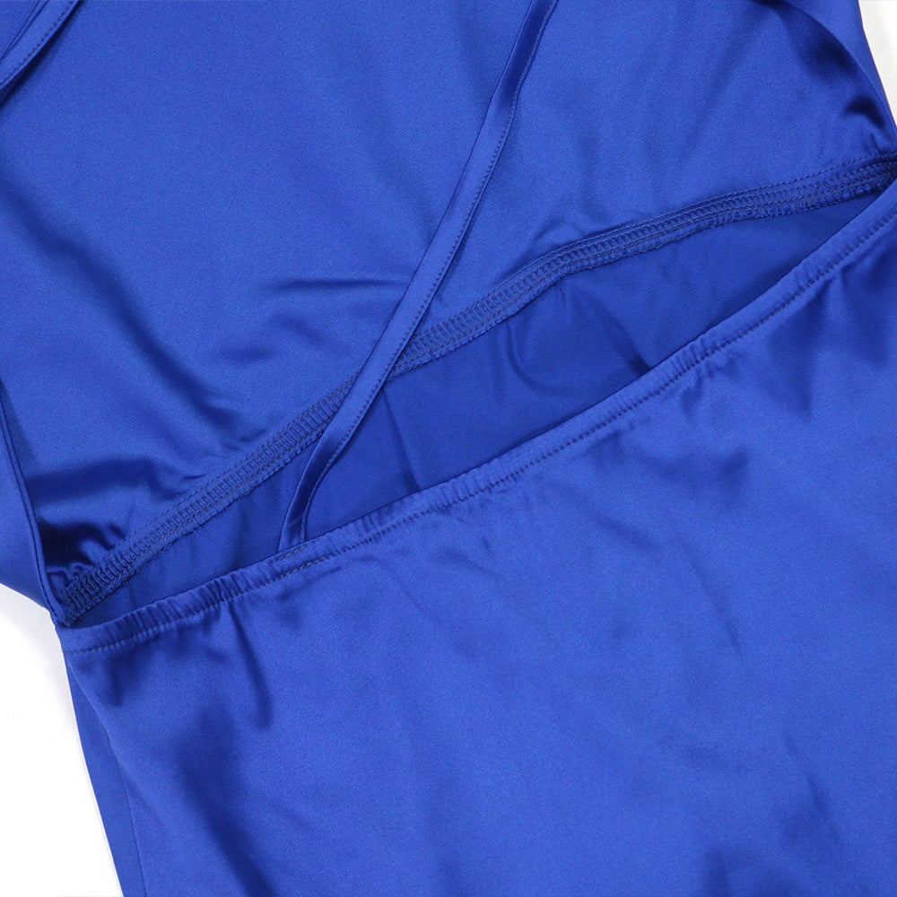 Women split backless maxi dress 20