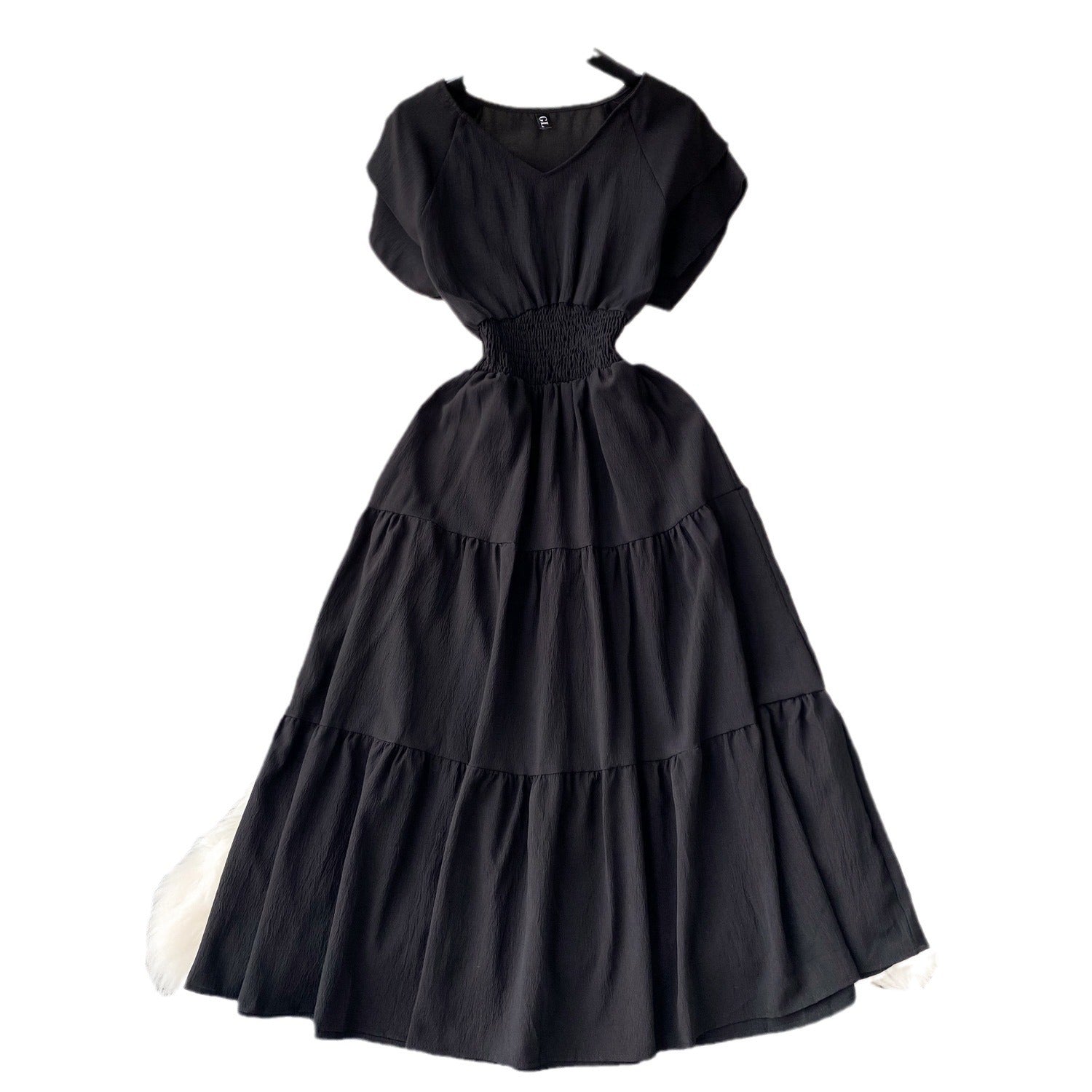 Women vintage pleated Long Dress 15