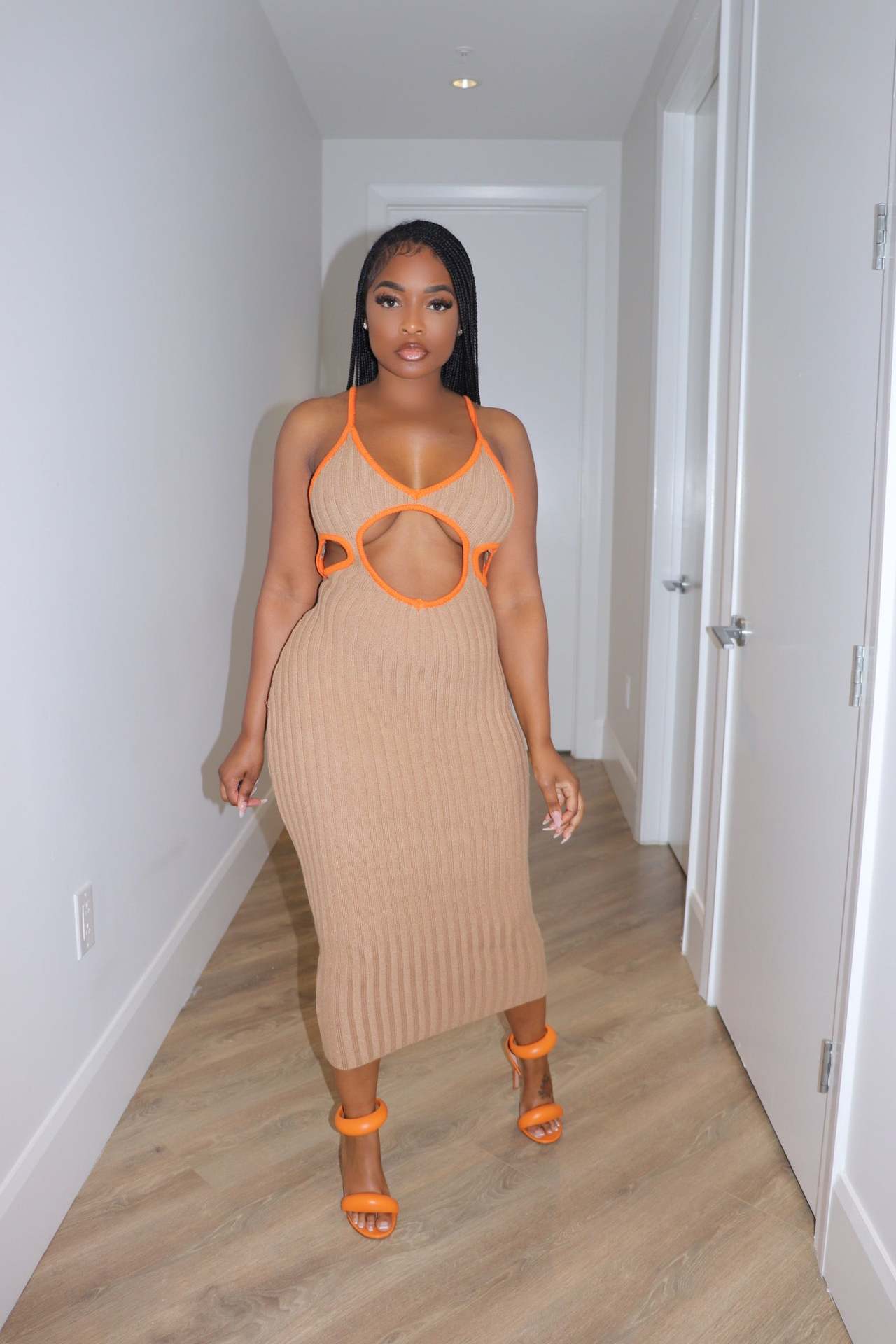 Sex Straps Cutout Long Dress 4