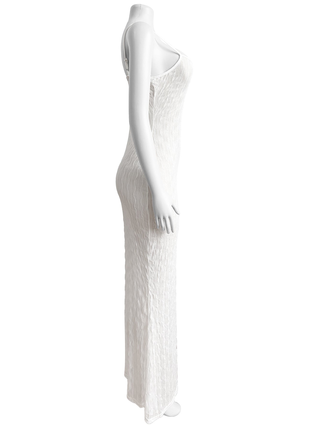 Women SexySee Through Strap Maxi Dress 9