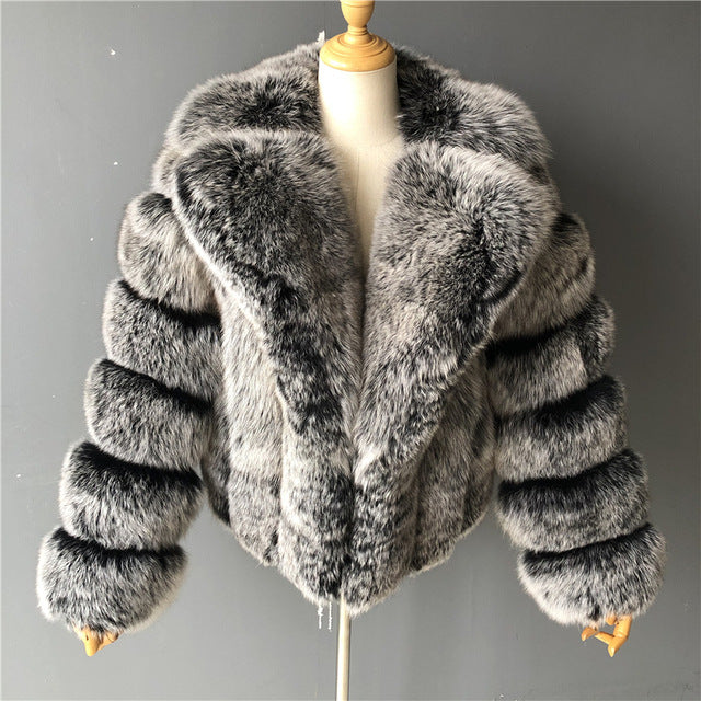 Fur coat women's autumn winter faux fur coat 20
