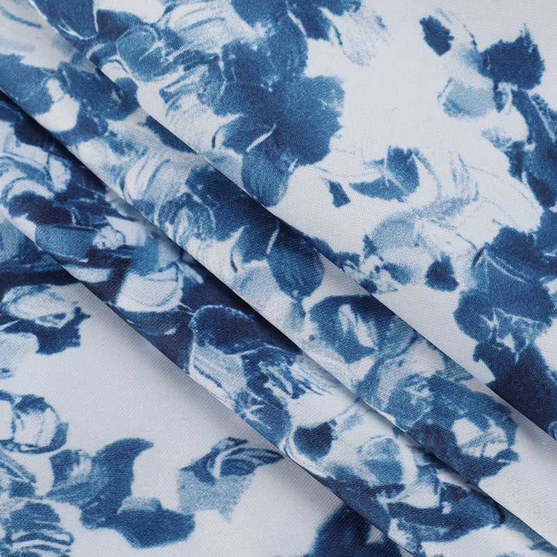 Women Summer Sexy Holidays Printed Lace Dress 16