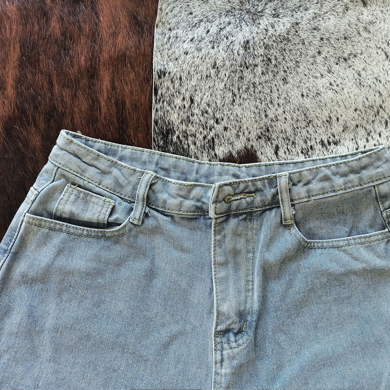 Trendy Autumn High Waist Loose Women's Denim Pants 9