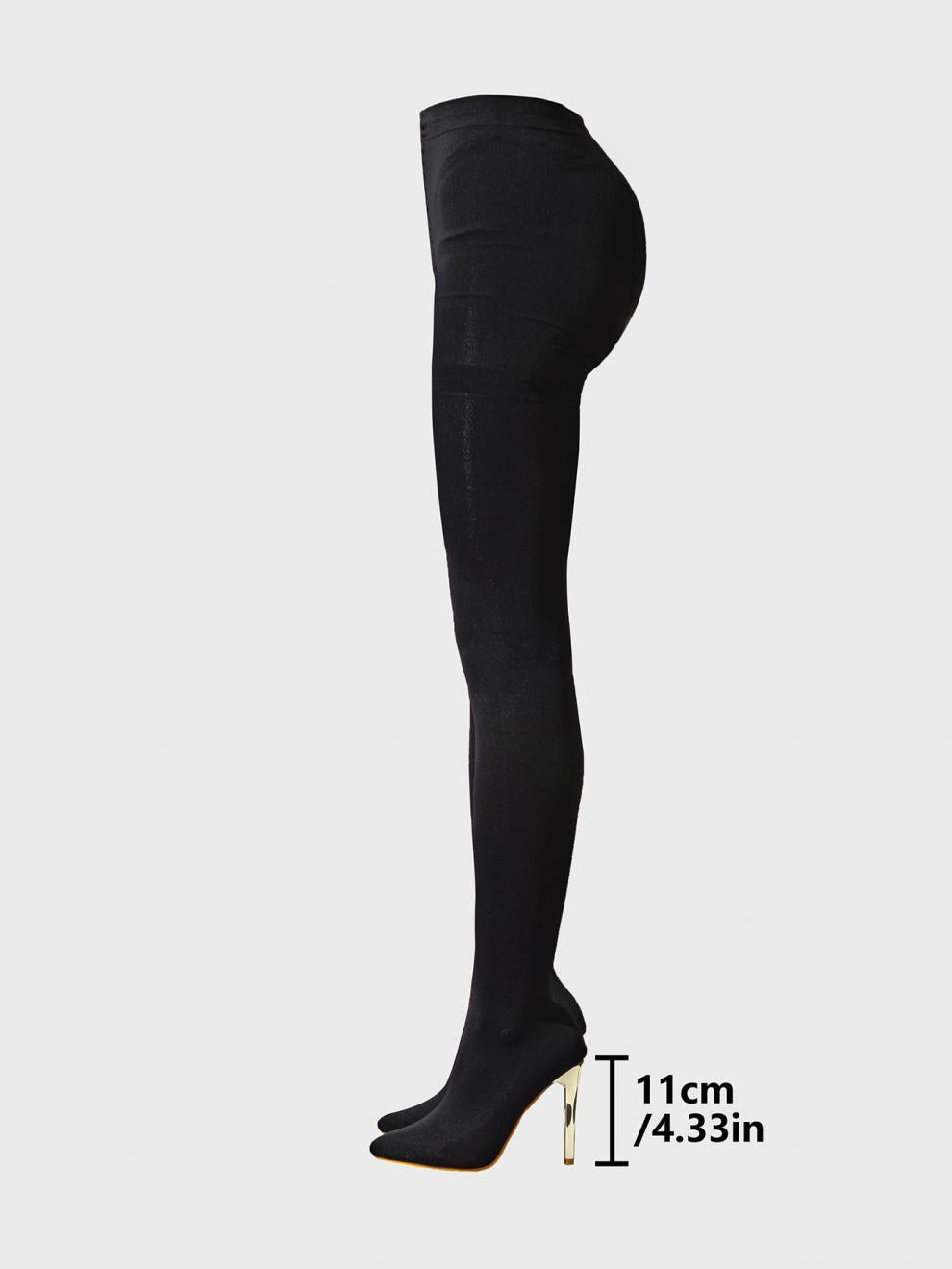 Pointed Stiletto Fashionable Sexy Women's Leggings Shoes 8