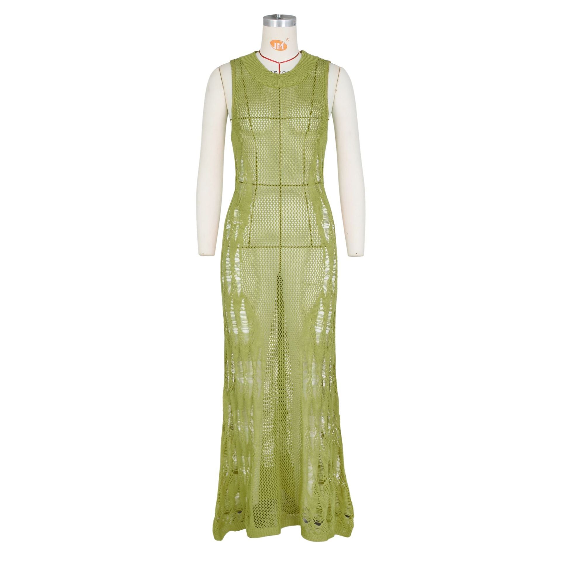 Women Summer Sexy Hollow Beach Long Dress 10