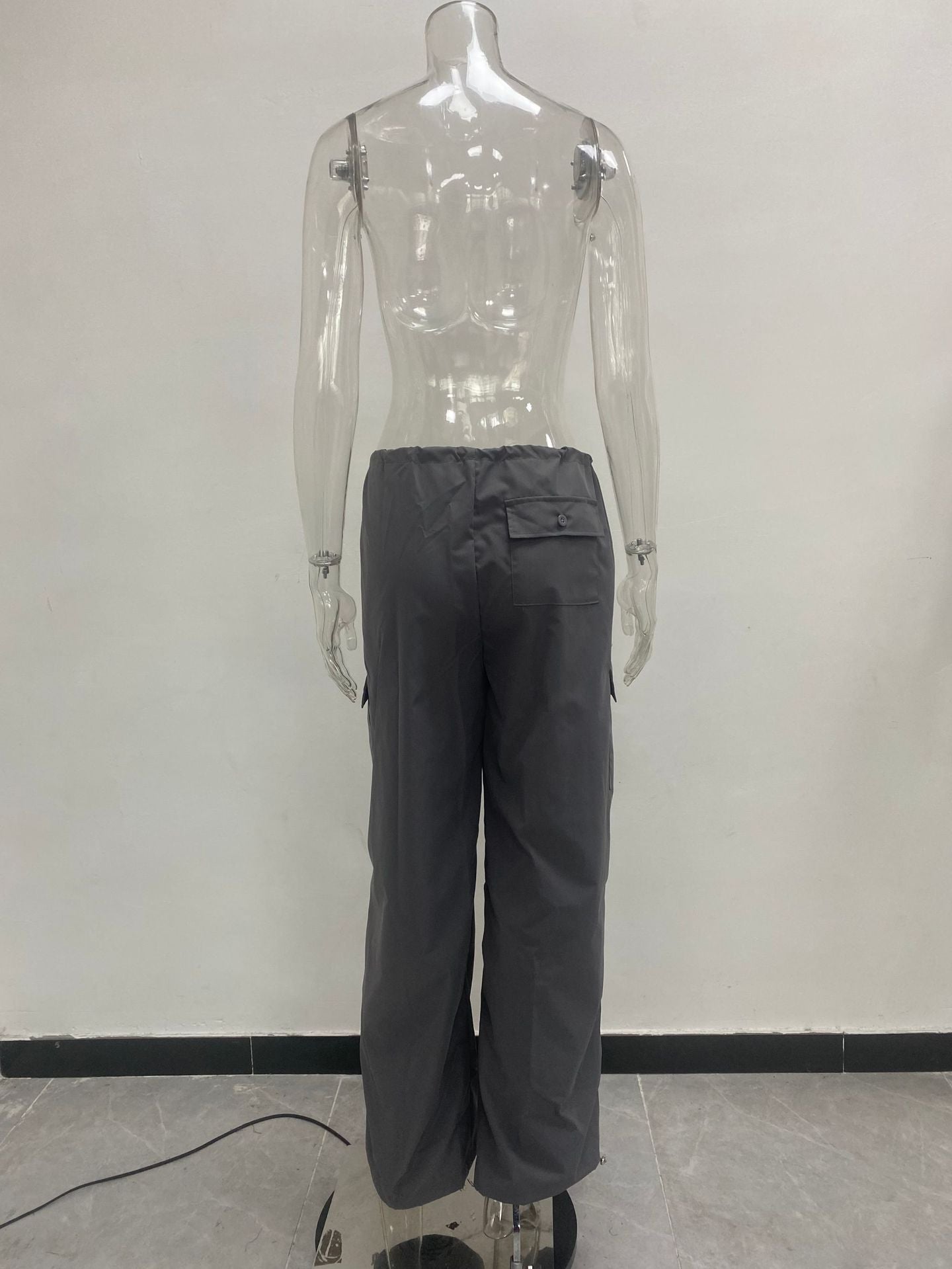 Street Loose Cargo Pants Autumn Fashion Casual Low Waist Plus Size Slim Fit Trousers 19