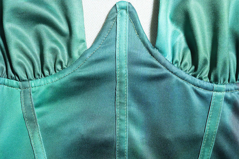 Sexy Slim Fit Dress V-Neck Halter Neck Split Maxi Dress 16