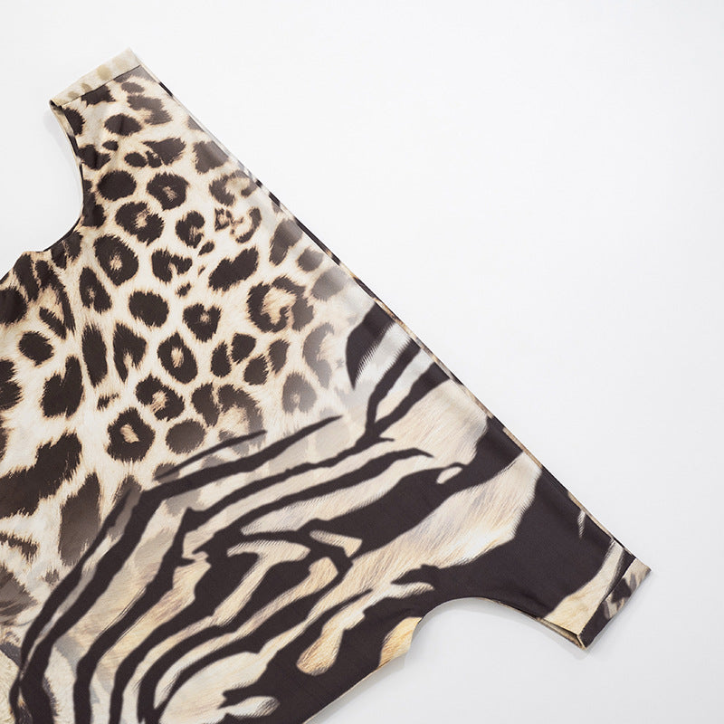 Women Spring/Summer Off Shoulder Print Two Piece Set 16