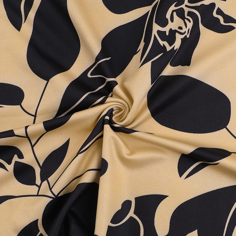 Women Printed Sexy Backless Strap Dress 19