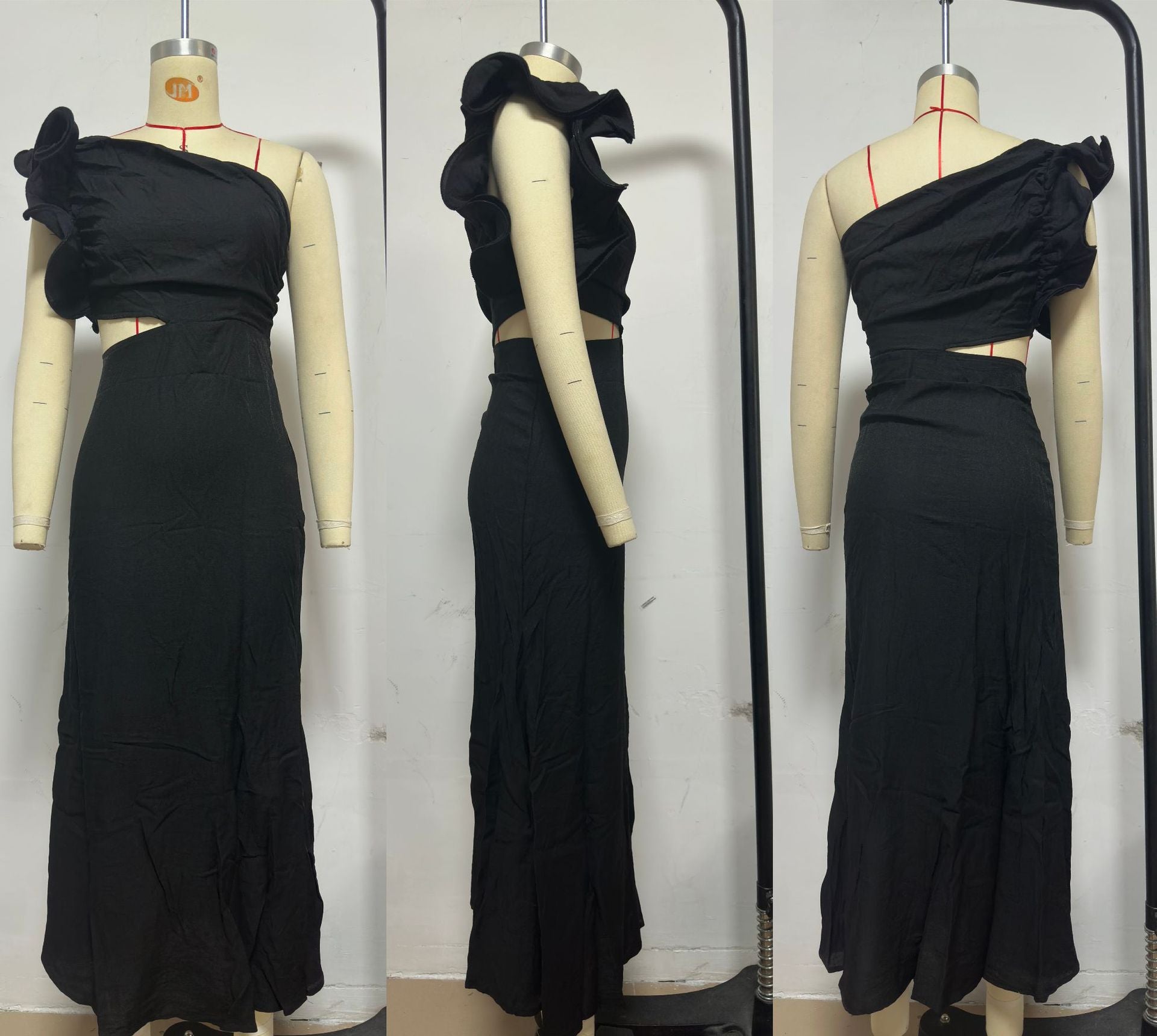 Women Summer One Shoulder Dress 11