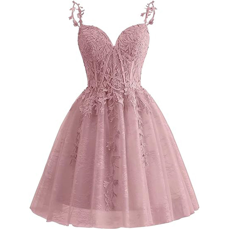 Women suspender sexy Formal Party evening dress（Processing time need 3-6 days） 5