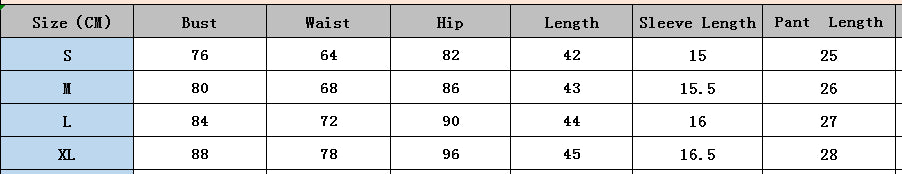 Women American style patchwork letter short-sleeved top and shorts two-piece set 26