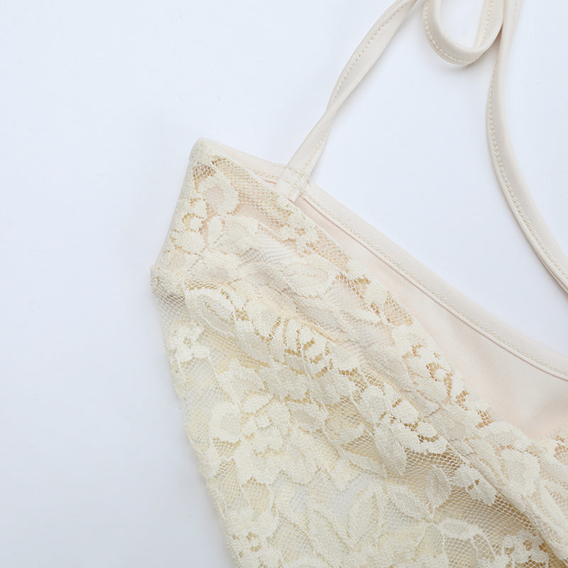 Sexy Lace Long-Sleeve Long Dress Chic Low Back Bodycon Dress 13