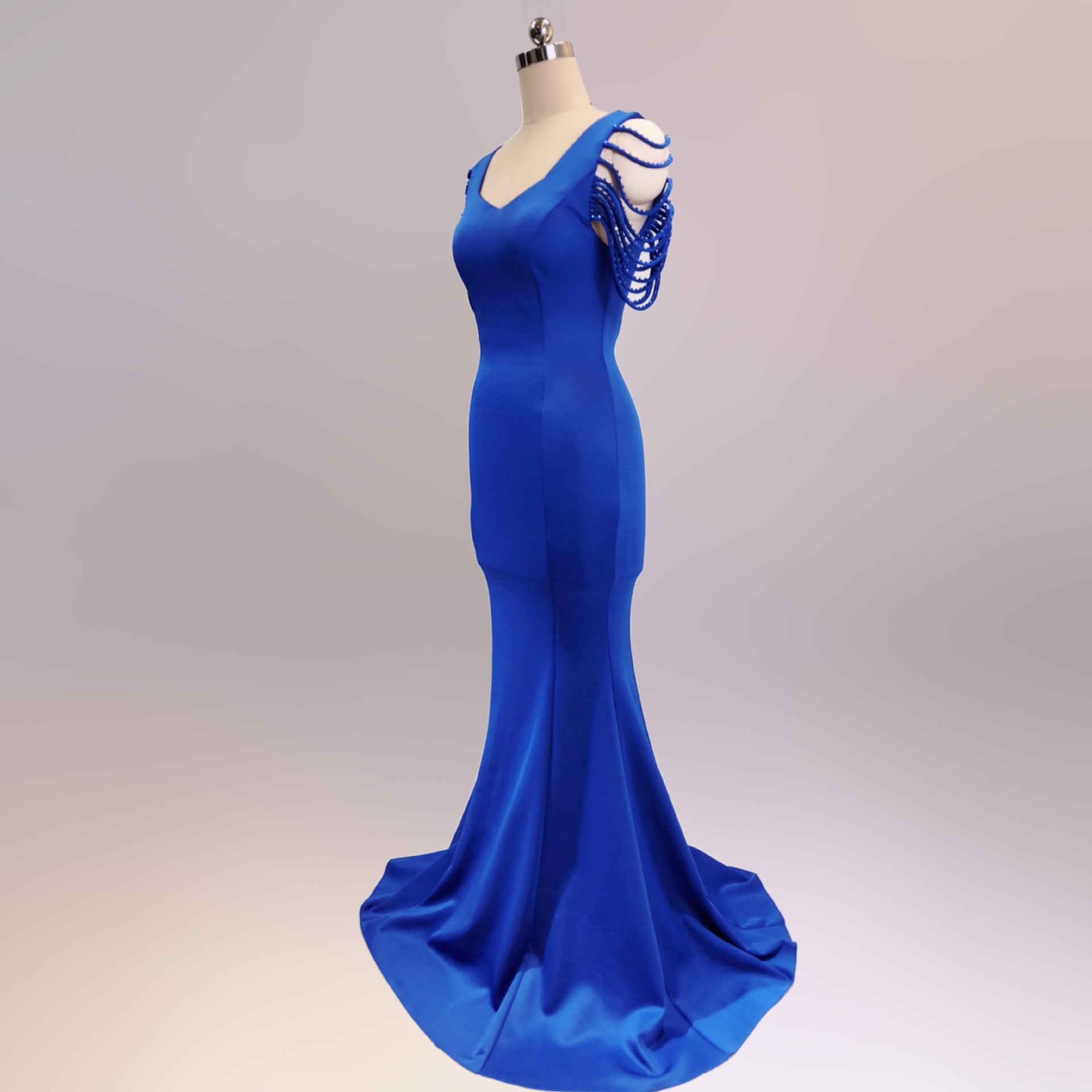 sexy fishtail dress bride wedding toast clothing 35