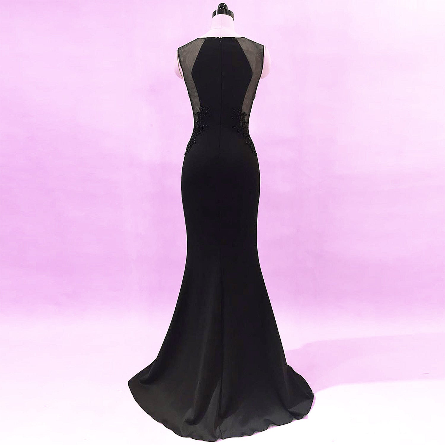 Women Formal Party Slim Elegant Sleeveless Mermaid Evening Dress 20