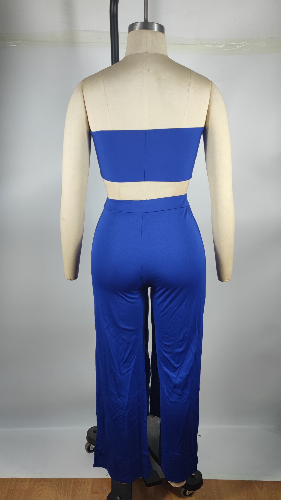 Women Sexy Halter Neck Top+ Wide Leg Pants Two-Piece 9