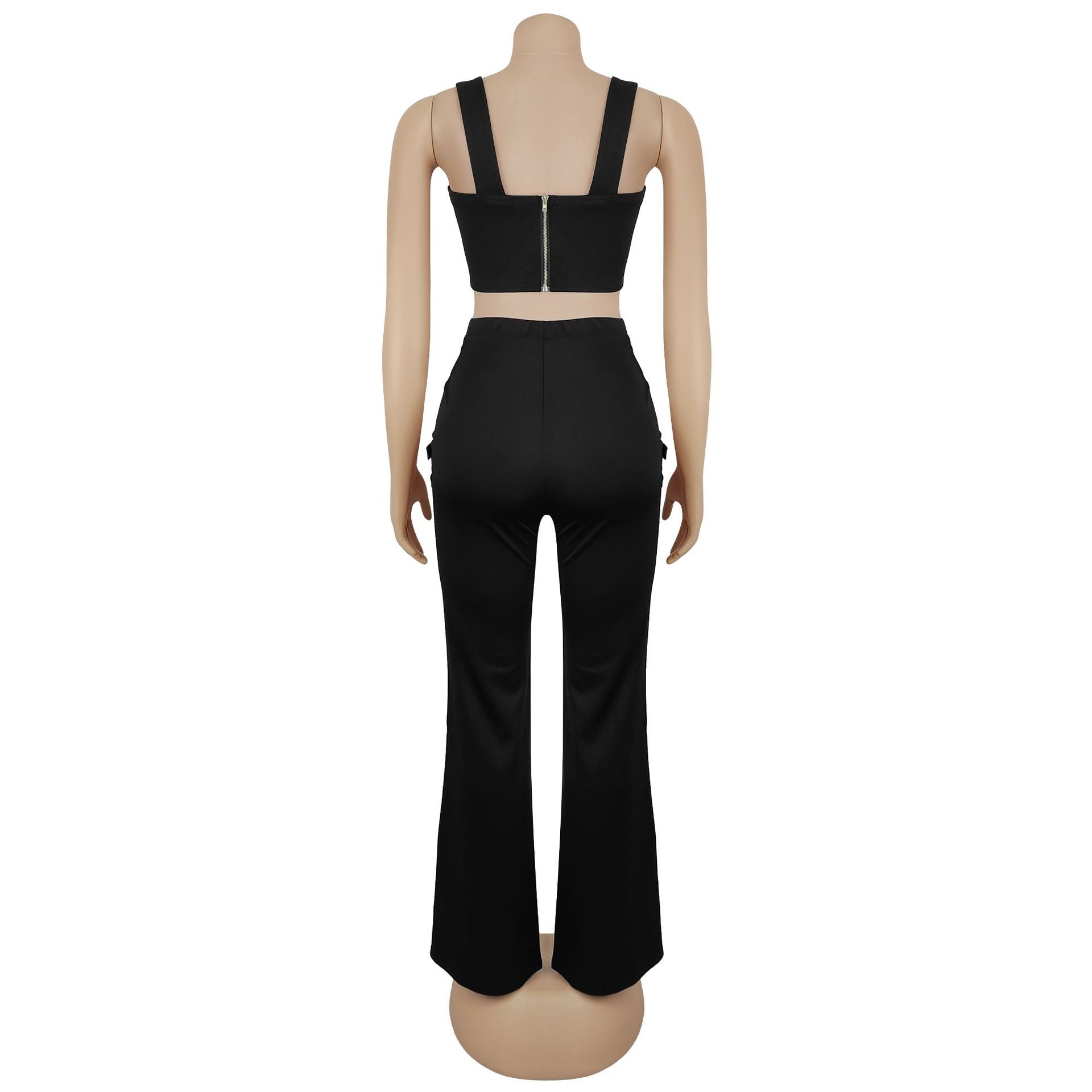 Women Sexy Casual Top and Two-Piece Pants Set 7