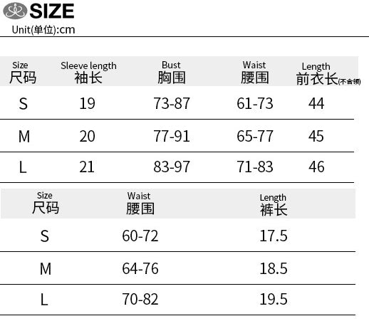 Summer Printed Short Sleeve Slim Streetwear Shorts & Casual Sports Yoga T-shirt Set 11