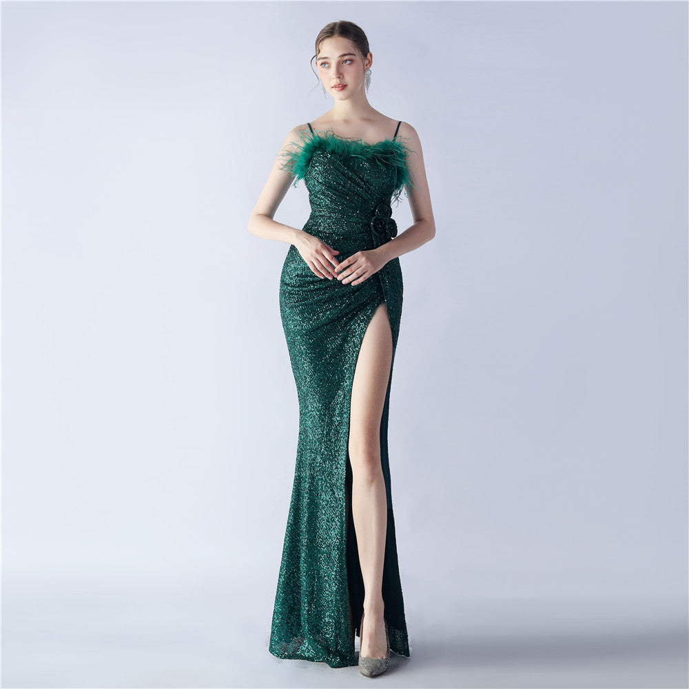 Plus Size Women Sequin Formal Party Evening Dress 21