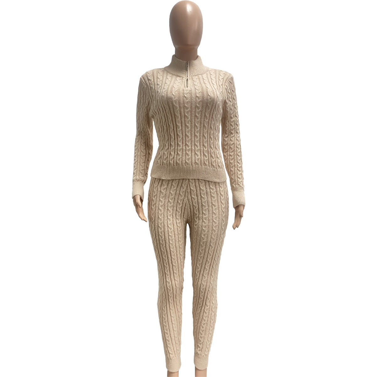 Women knitting Casual Top and Pant Two Piece Set 17