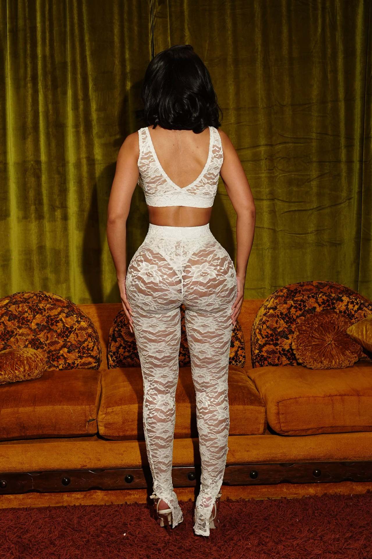 Women's Sexy Lace Two piece Fashion Pants Set 3